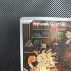NM Team Rocket's Meowth 203/182 Sv10: Destined Rivals Pokemon Holo #1 2025 - Image 2