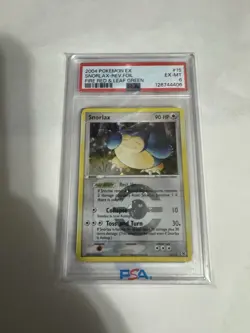 2004 POKEMON EX SNORLAX-REV .FOIL FIRE RED & LEAF GREEN PSA 6 Graded - Image 1