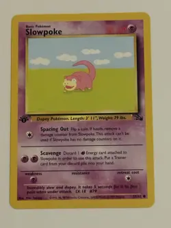 Slowpoke 1ST EDITION-Never Played NM-55/62 Fossil 1999 Pokemon TCG - Image 1