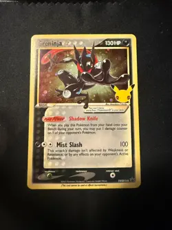 Pokemon TCG Greninja Gold Star SWSH144 Celebrations Black Star Promo NM/M - Image 1
