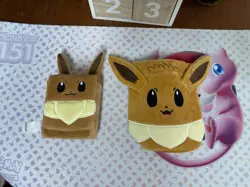 Pokemon Prismatic Evolutions SPC Eevee Deck Box & Eevee Accessory Pouch Lot - Image 1