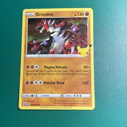 Groudon - 017/025 Celebrations 25th Anniversary Holo Rare Pokemon - NM/MINT - Image 1
