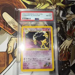 Pokemon Alakazam TCG Gym Challenge Holo Rare Sabrina's Edition PSA 8 - Image 1