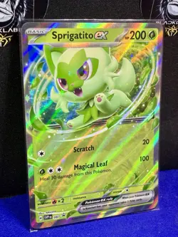 Sprigatito ex Pokemon Scarlet & Violet SVP 087 Holo Black Star Promo - SEALED - Image 2