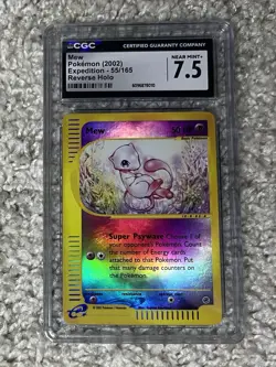 Mew Reverse Holo CGC 7.5 Pokemon WOTC 2002 Expedition e-Reader 55 Low POP 15 - Image 4