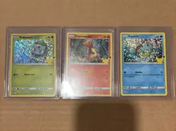 Pokemon McDonalds 25th Anniversary Bulbasaur 1/25 Charmander 9/25 Squirtle 17/25 - Image 1