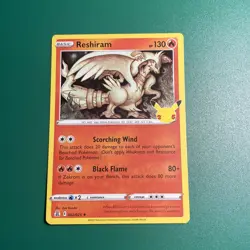 RESHIRAM 002/025 HOLO RARE Pokemon TCG Celebrations 25th Anniversary-NM/M - Image 1