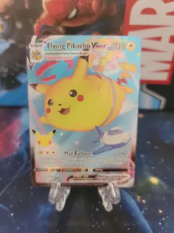 Pokemon 25th Anniversary Celebrations Flying Pikachu VMAX Full Art Holo 007/025 - Image 1