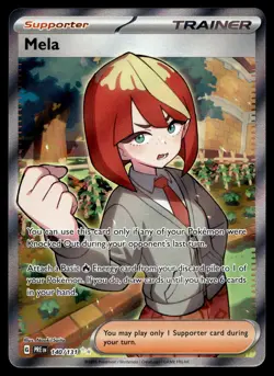 MELA 140/131 ULTRA RARE PRISMATIC EVOLUTIONS POKEMON - Image 1