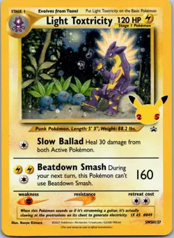 Pokemon Light Toxtricity SWSH137 Promo NM - Image 1