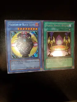 Yugioh 2007 Magician Of Black Chaos + Ritual Set SCR PP01-EN001/002 Near Mint - Image 4