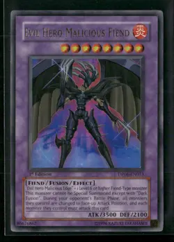Evil Hero Malicious Fiend #DP06-EN013 Yugioh 1st Edition Ultra Rare - Image 1