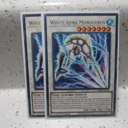 White Aura Monoceros MP20-EN142 1st Edition Rare Lighlty Played LP - Image 1