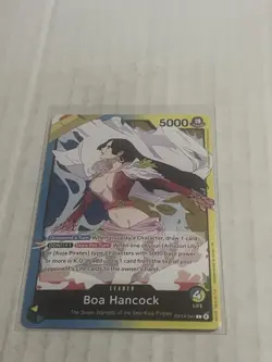 One Piece The Azure Sea’s Seven Boa Hancock OP14-041 Leader Base English - Image 1