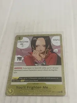 One Piece The Azure Sea’s Seven You’ll Frighten Me Boa Hancock OP14-118 R ENG - Image 1
