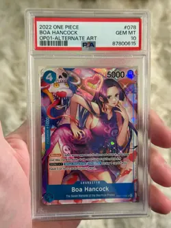 One Piece 2022 Boa Hancock OP01-078 Alt Art Romanace PSA 10 Gem Mint - Image 1