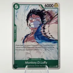 One Piece Monkey.D.Luffy Starter Deck 24 GREEN #OP07-033 Uncommon TCG - Image 1