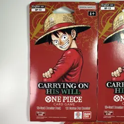 5x ENGLISH One Piece CCG: Carrying On His Will - Sleeved Booster Pack lot OP-13 - Image 2