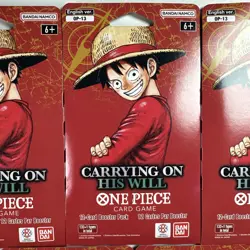 5x ENGLISH One Piece CCG: Carrying On His Will - Sleeved Booster Pack lot OP-13 - Image 3