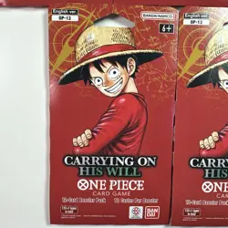 5x ENGLISH One Piece CCG: Carrying On His Will - Sleeved Booster Pack lot OP-13 - Image 5