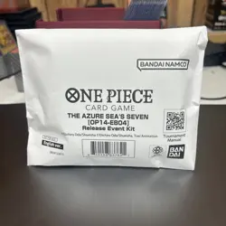 One Piece TCG The Azure Seas Seven Op14-eb04 Release Event Kit - Image 1