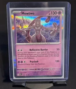Pokemon TCG Mewtwo Holo Rare Card 150/165 Scarlet & Violet 151 NM - Image 1