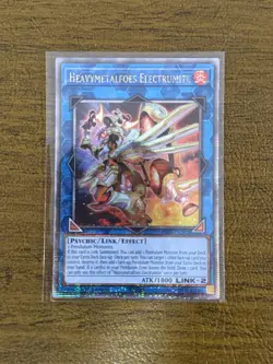 Yu-Gi-Oh! Heavymetalfoes Electrumite Quarter Century Secret Rare Card RA04-EN292 - Image 1
