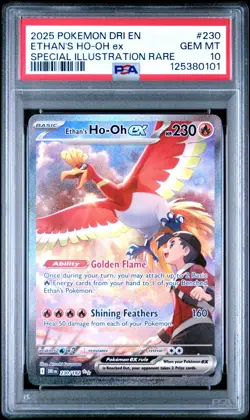 PSA 10 Ethan’s Ho-Oh ex 230 - Destined Rivals - Gem Mint Pokemon Card - Image 3