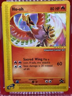 Ho-Oh # 52 Black Star Promo Pokemon Center NY Stamped Card CGC GEM MINT 10 2002 - Image 2