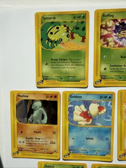 Pokemon E- Reader Bundle Of 7 Cards Non Holo WOTC Lot Vintage MP - Image 2