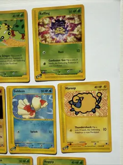 Pokemon E- Reader Bundle Of 7 Cards Non Holo WOTC Lot Vintage MP - Image 3