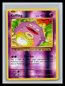 🔥 KOFFING REVERSE HOLO FOIL - 2016 POKEMON TCG CARD # 50/108 - Image 1