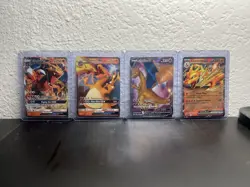 Pokemon TCG Charizard 4 Card Lot (2 GX, 1 V, 1 EX) Great Condition - Image 1