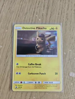 Pokemon TCG Detective Pikachu SM190 Black Star Holo Promo Card NM Condition - Image 1