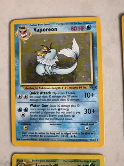 Pokemon Holo Card Lot Base HP Dmg Promo Meowth Dark Hypno Jumpluff Vaporeon - Image 2