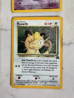Pokemon Holo Card Lot Base HP Dmg Promo Meowth Dark Hypno Jumpluff Vaporeon - Image 5