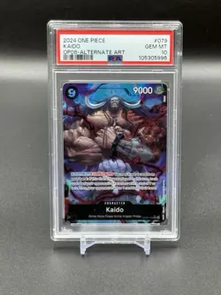 2024 One Piece Two Legends OP08 Kaido Alternate Art Card #079 PSA 10 - Image 1