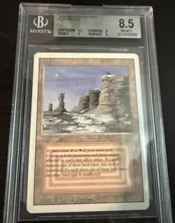 Magic The Gathering MTG Plateau Dual Land Revised 1994 - Image 1