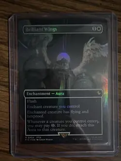 Foil Brilliant Wings (Borderless) Commander: Final Fantasy Magic: The Gathering - Image 1