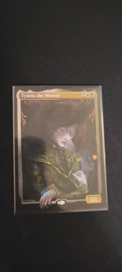 MTG ALTER: Tymna the Weaver, by LupaxyArt. Full art alter/foil etch base - Image 1