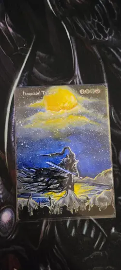 MTG ALTER: Hazezon Tamar (OG), by Fiddlesticks. Full art alter - Image 1