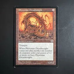 Phyrexian Dreadnought Mirage LP Light Play MTG Magic The Gathering - Image 1