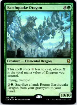 Earthquake Dragon (Foil) Commander Legends: Battle for Baldur's Gate, 228 NM - Image 1
