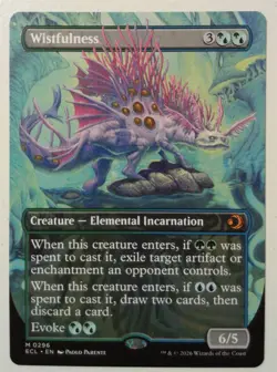 Wistfulness *Borderless Mythic Rare* Magic MtG x1 Lorwyn Eclipsed - Image 1