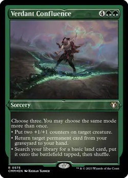 Verdant Confluence ** XXXXXXXXX ** Commander Masters - NM MTG - Image 1