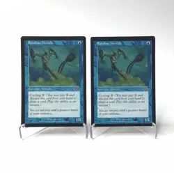 (2) Magic: The Gathering Sandbar Merfolk MTG Urza's Saga Vintage 1993-1998 LP - Image 1