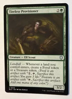 Tireless Provisioner 243 NM Bloomburrow Commander MTG BLC - Image 1