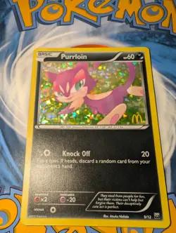 Purrloin - 9/12 - McDonald's Promo 2012 LP, English Pokemon Promos - Image 1