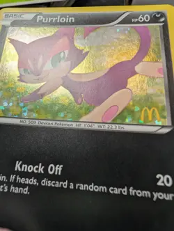 Purrloin - 9/12 - McDonald's Promo 2012 LP, English Pokemon Promos - Image 5