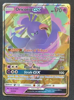 Oricorio GX 95/236 Cosmic Eclipse Ultra Rare Holo Pokemon TCG Card NM - Image 1